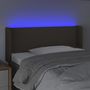 Voir la diapositive 4 : VIDAXL Tete de lit a LED Taupe 93x16x78/88 cm Tissu