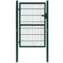 Voir la diapositive 1 : VIDAXL Portail de cloture en acier 100x200 cm vert