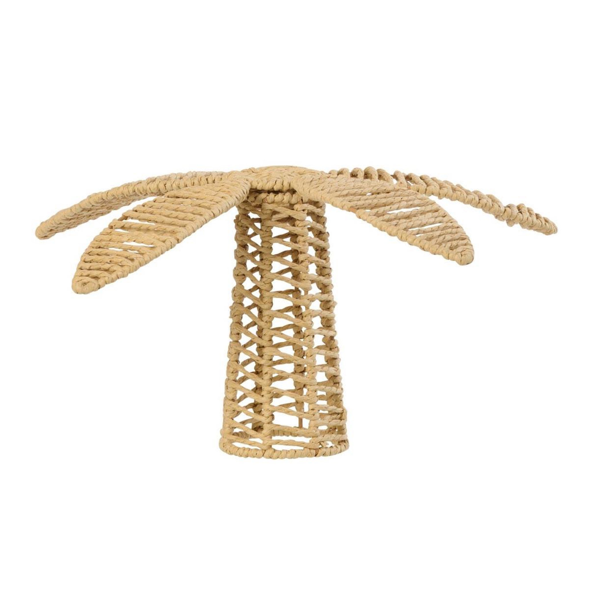 J-LINE Palmier déco en papier  coco  20cm naturel