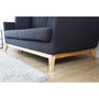 Voir la diapositive 3 : CONCEPT USINE Canapé scandinave 3 places en tissu gris anthracite HOGA