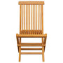 Voir la diapositive 4 : VIDAXL Chaises de jardin et coussins vert lot de 4 Bois de teck massif