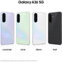 Voir la diapositive 3 : Samsung Smartphone Pack A36 Noir 128Go 5G + Coque silicone