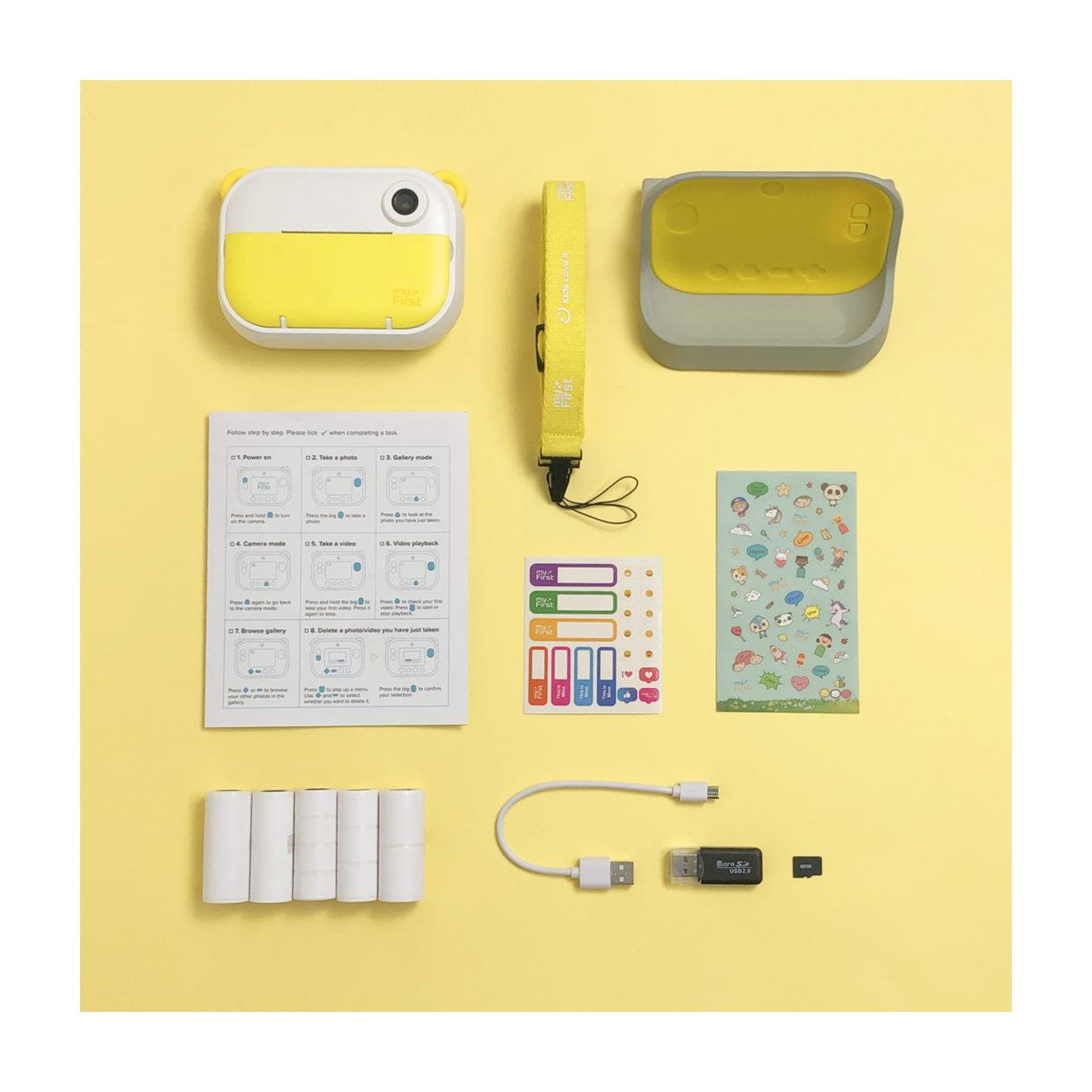 Voir la diapositive 5 : Comansi Appareil photo INSTA WI Jaune