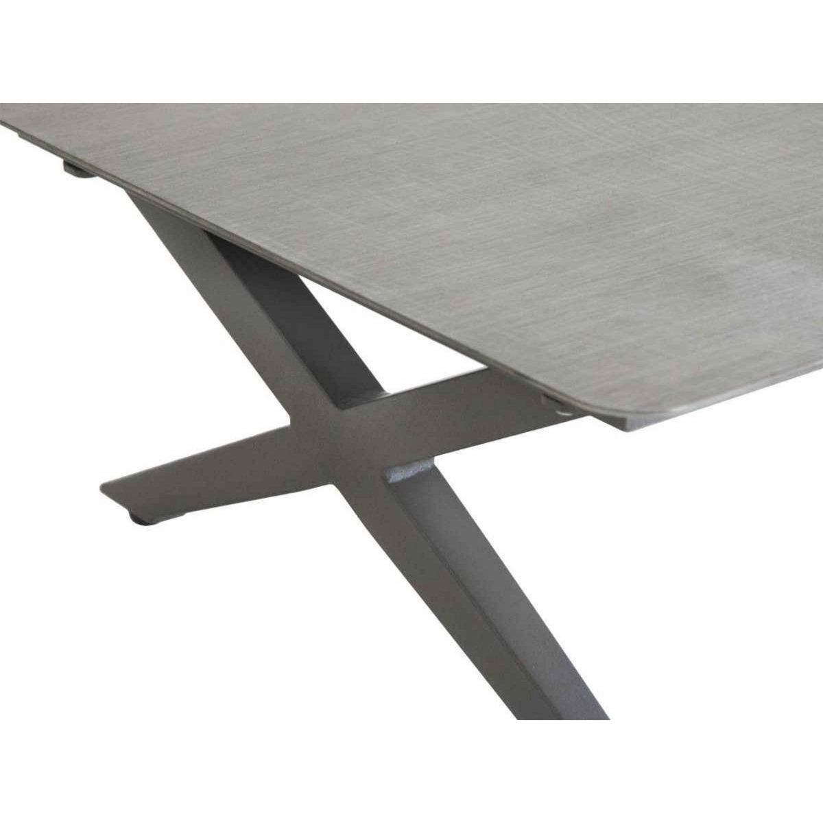 HESPERIDE Salon de jardin Embruns en aluminium et mailles tressées - 5 places - Hespéride