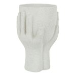 Paris Prix Cache-Pot en Ciment  Mains  24cm Blanc