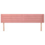 Voir la diapositive 3 : VIDAXL Tete de lit avec oreilles Rose 203x16x78/88 cm Velours