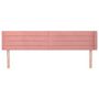 Voir la diapositive 3 : VIDAXL Tete de lit avec oreilles Rose 203x16x78/88 cm Velours