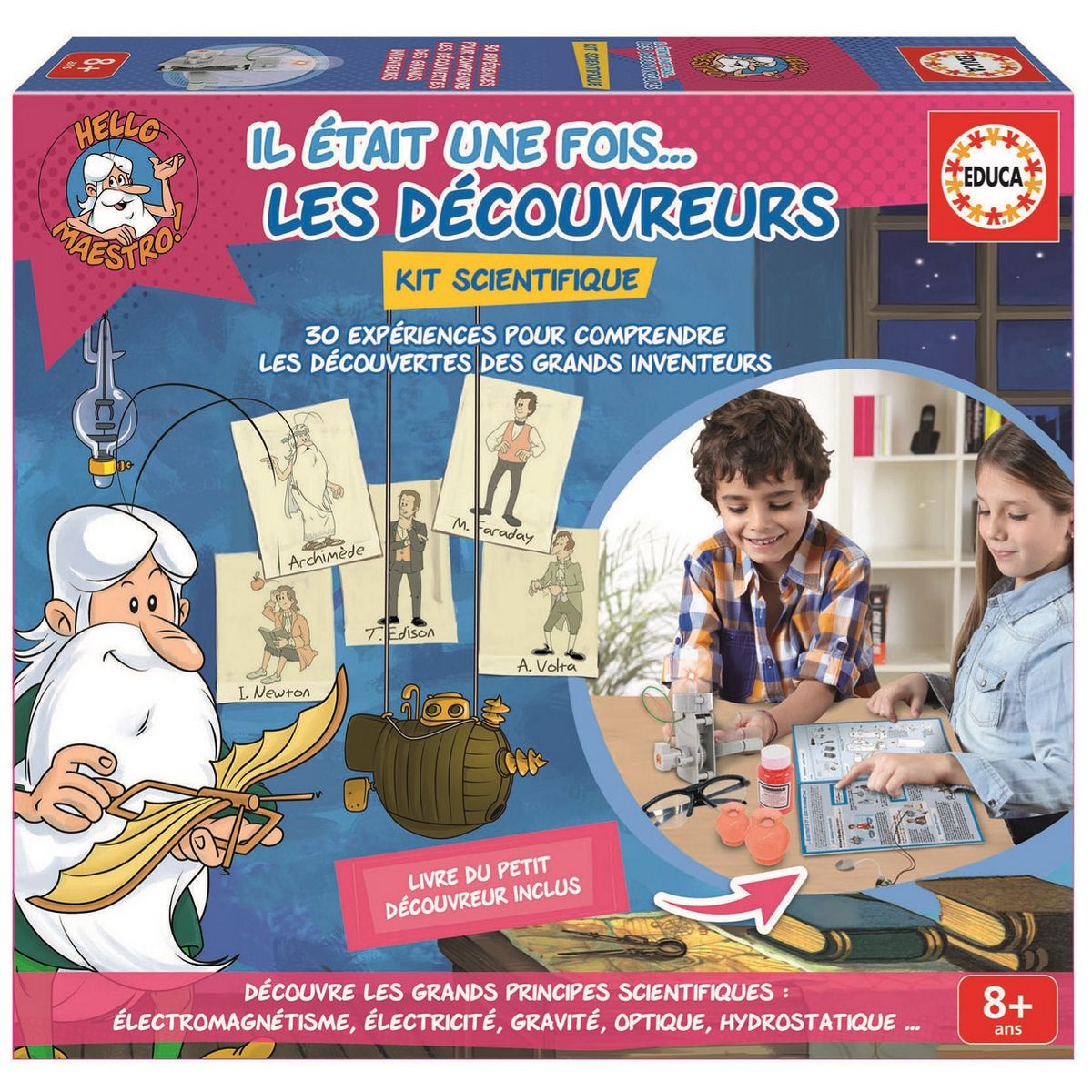 EDUCA Kit d'expériences - Il était une fois...les découvreurs