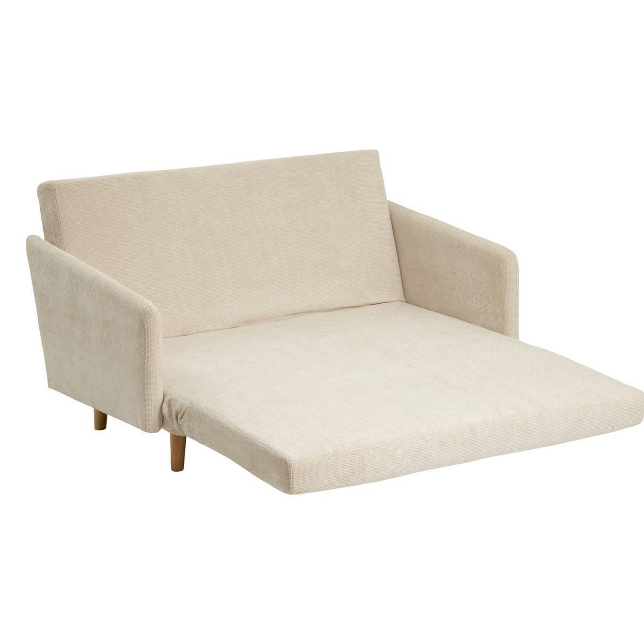 Voir la diapositive 3 : Paris Prix Canapé convertible 2 places  milo  155cm ivoire