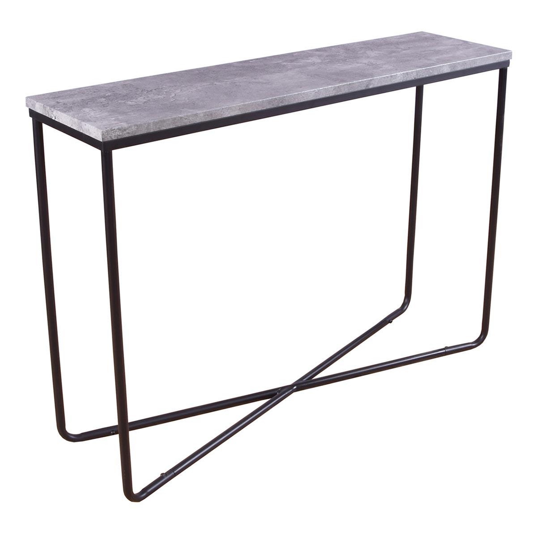 Paris Prix Console design  palace  110cm gris foncé & noir