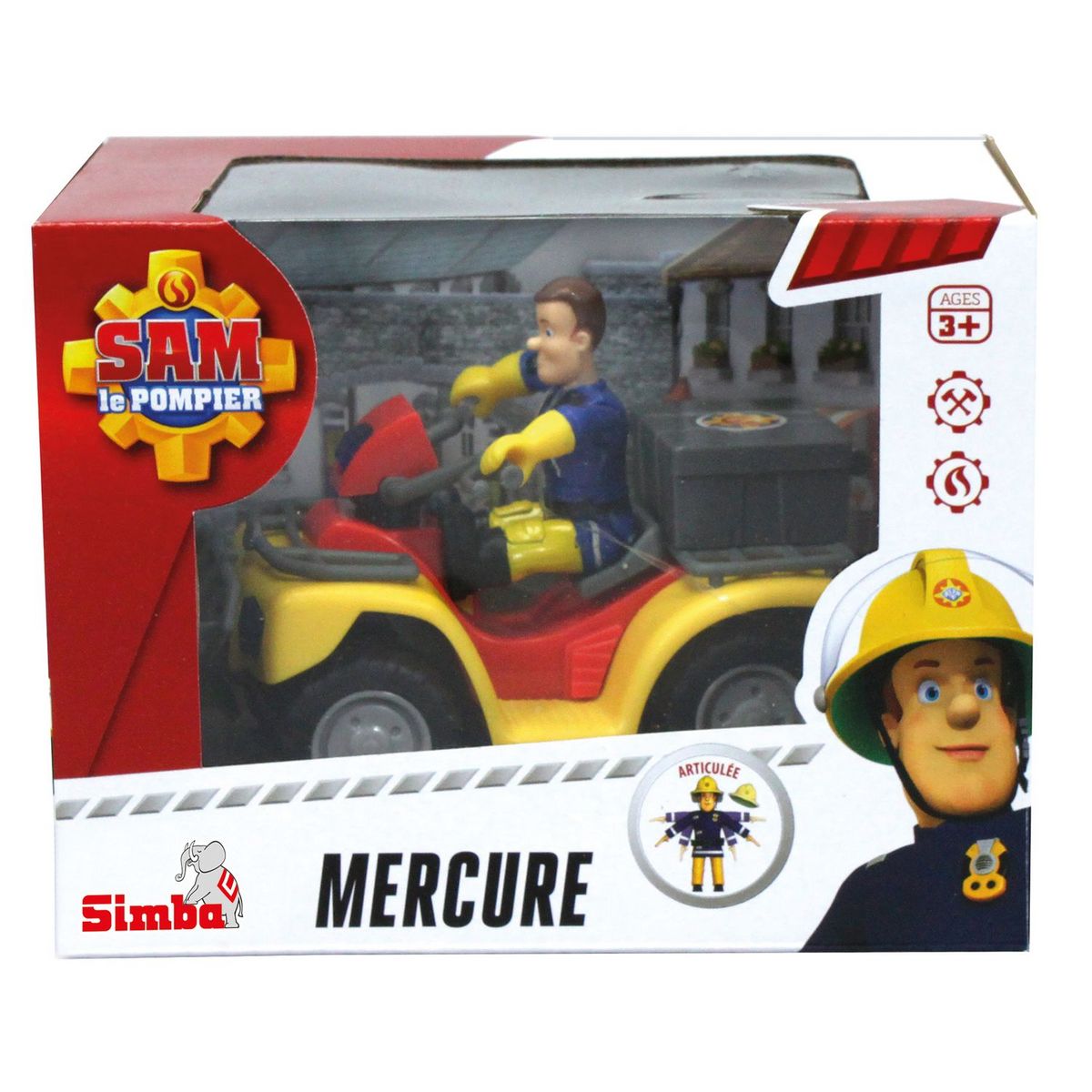 SMOBY Quad Mercure Sam le Pompier 