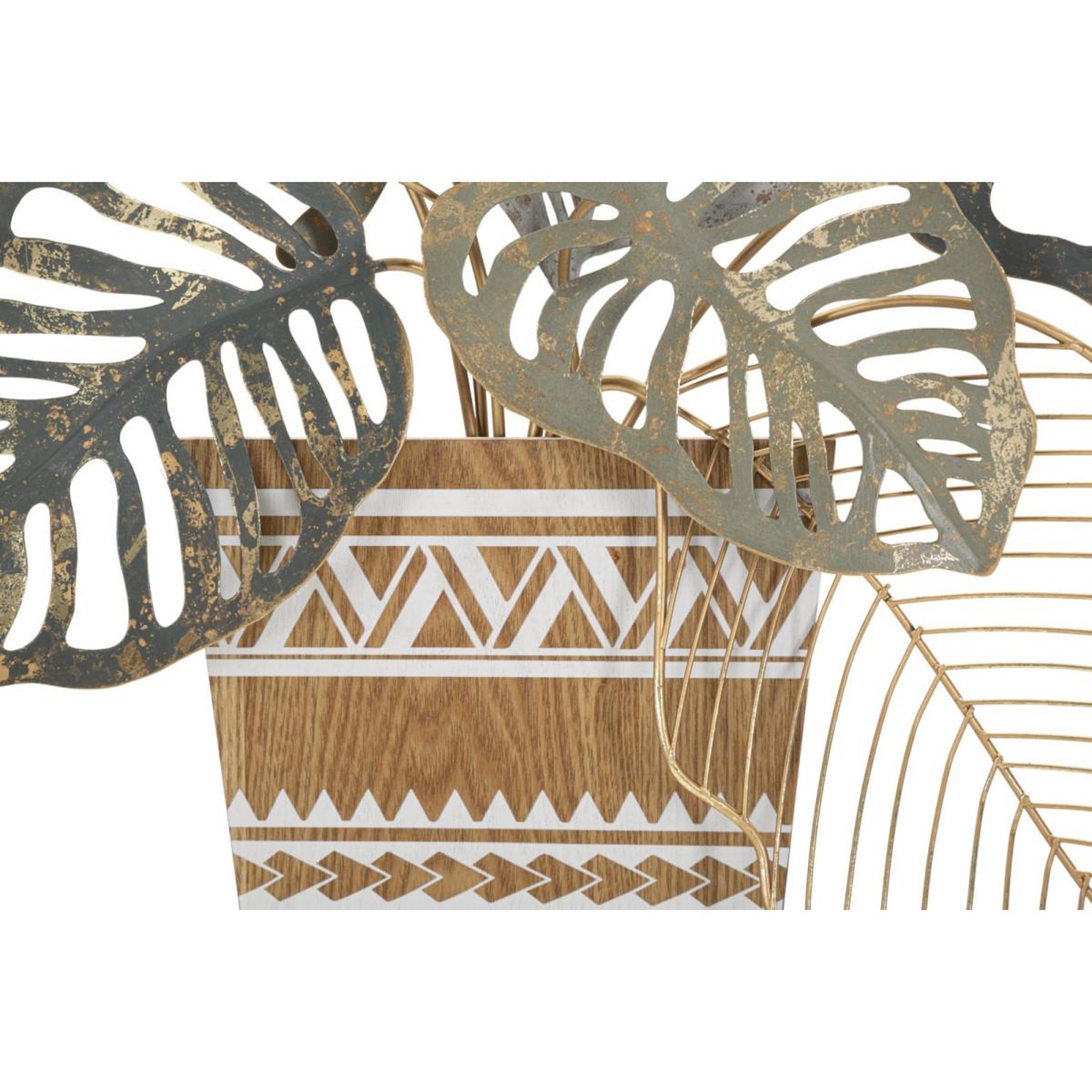 Voir la diapositive 2 : Paris Prix Décoration murale encadrée en métal  vaso  62cm multicolore