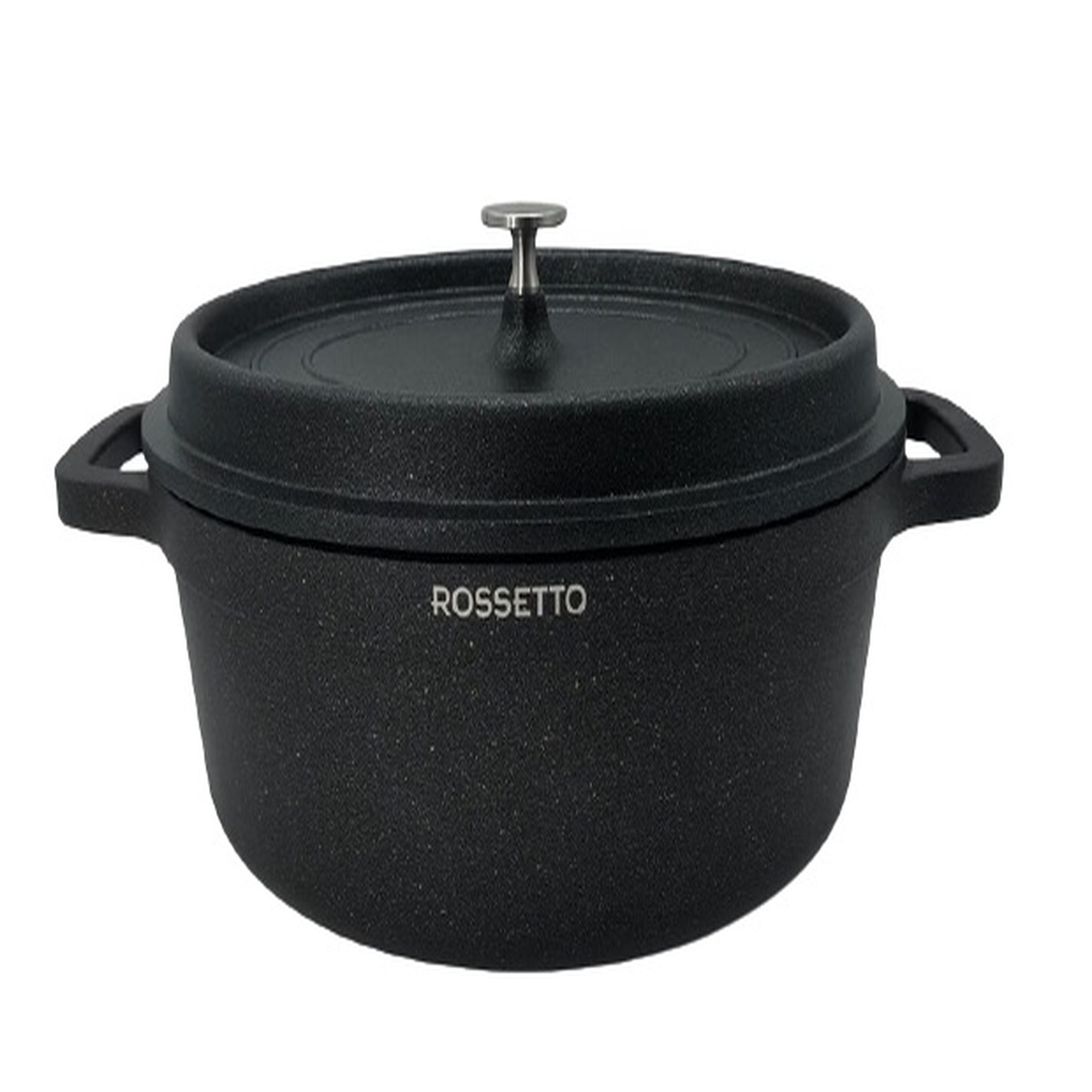 Cocotte ronde 28cm noire en fonte d'aluminium