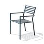 Voir la diapositive 2 : City Garden Fauteuil de jardin empilable en aluminium anthracite GASTON