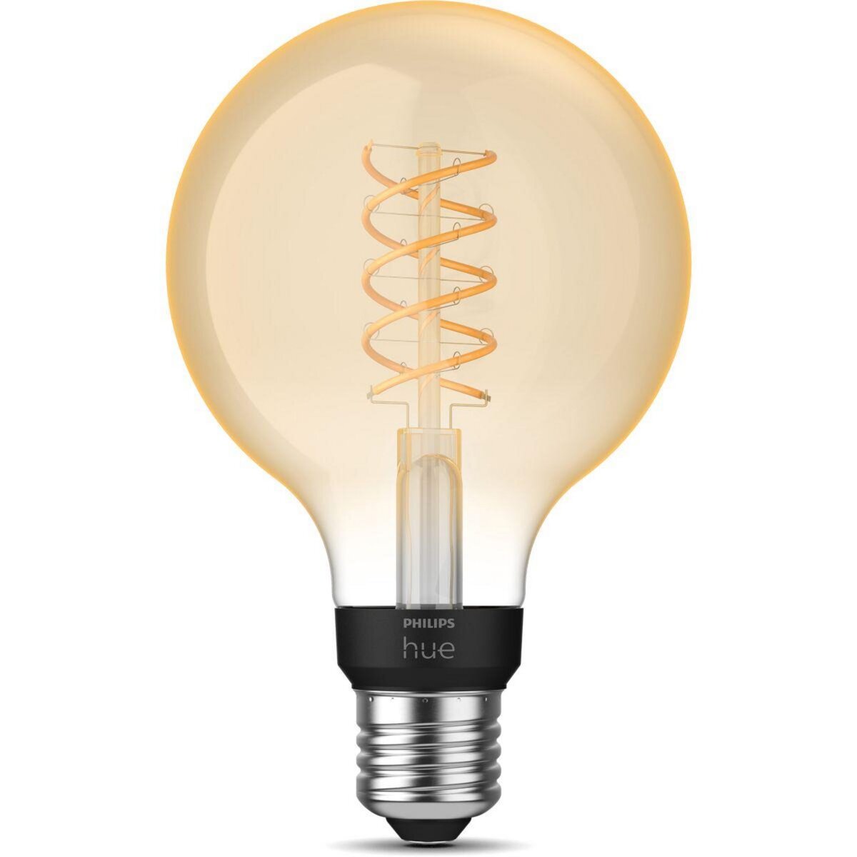 Philips Ampoule LED connectée HUE White E27 9W Filament Globe