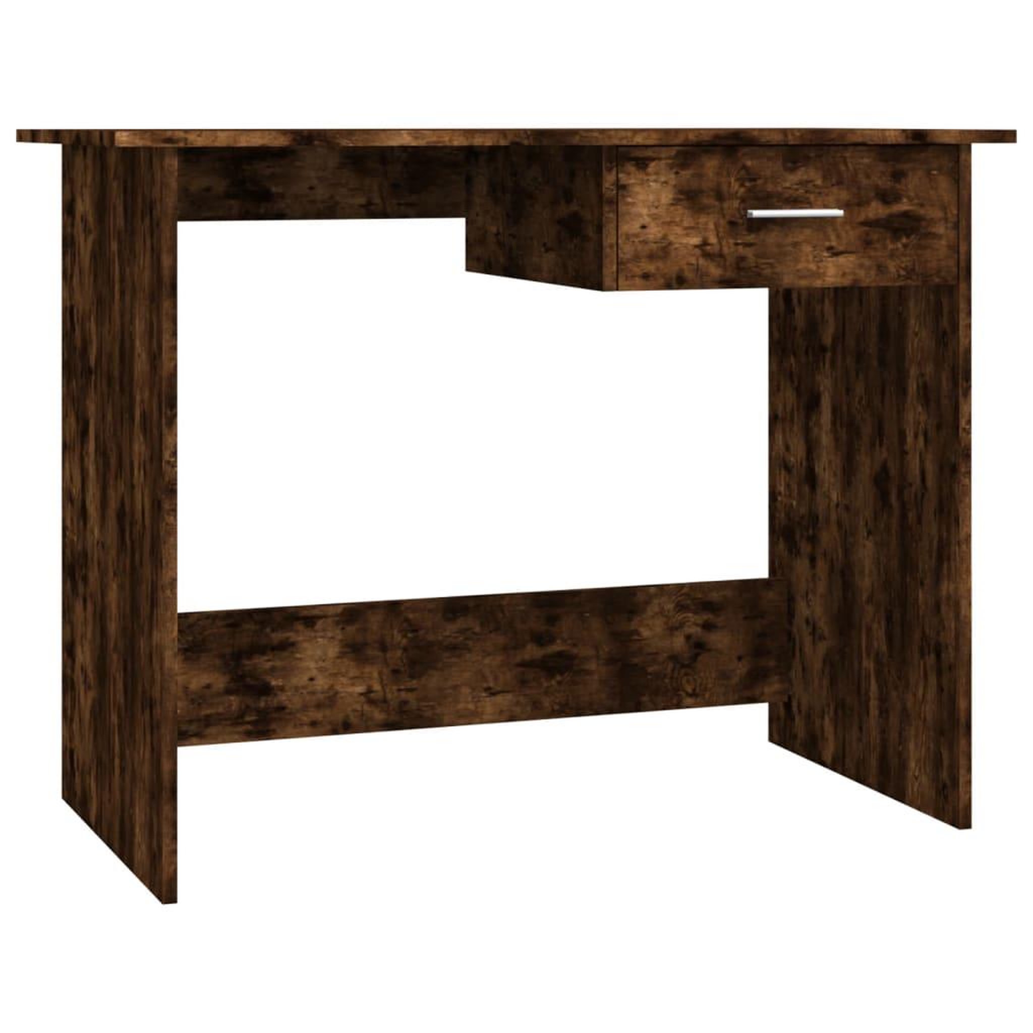 Voir la diapositive 2 : VIDAXL Bureau Chene fume 100x50x76 cm Bois d'ingenierie