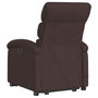 Voir la diapositive 5 : VIDAXL Fauteuil inclinable de massage electrique Marron fonce Tissu