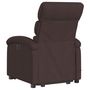 Voir la diapositive 5 : VIDAXL Fauteuil inclinable de massage electrique Marron fonce Tissu