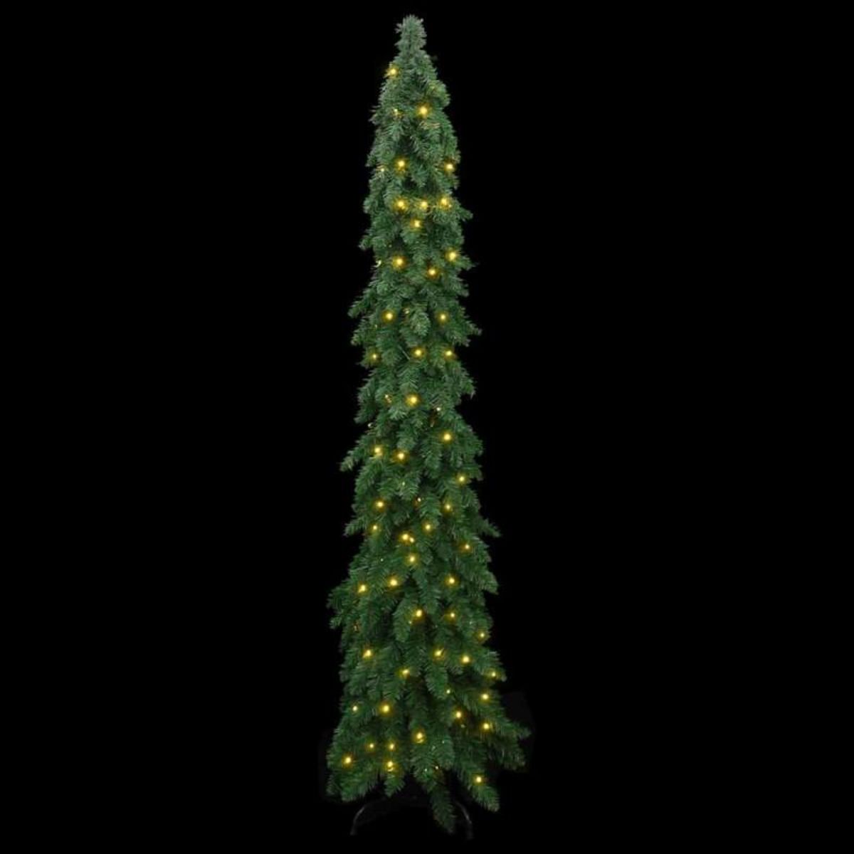 VIDAXL Arbre de Noël artificiel pré éclairé avec 130 LED 210 cm