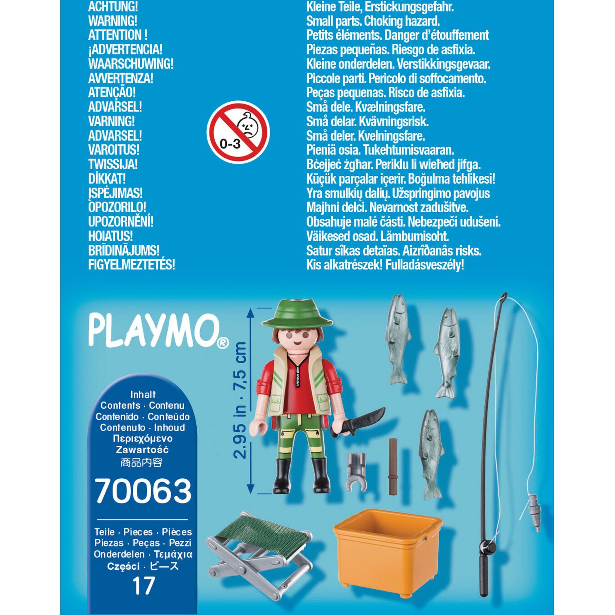 Voir la diapositive 2 : PLAYMOBIL  70063 Pêcheur à la ligne