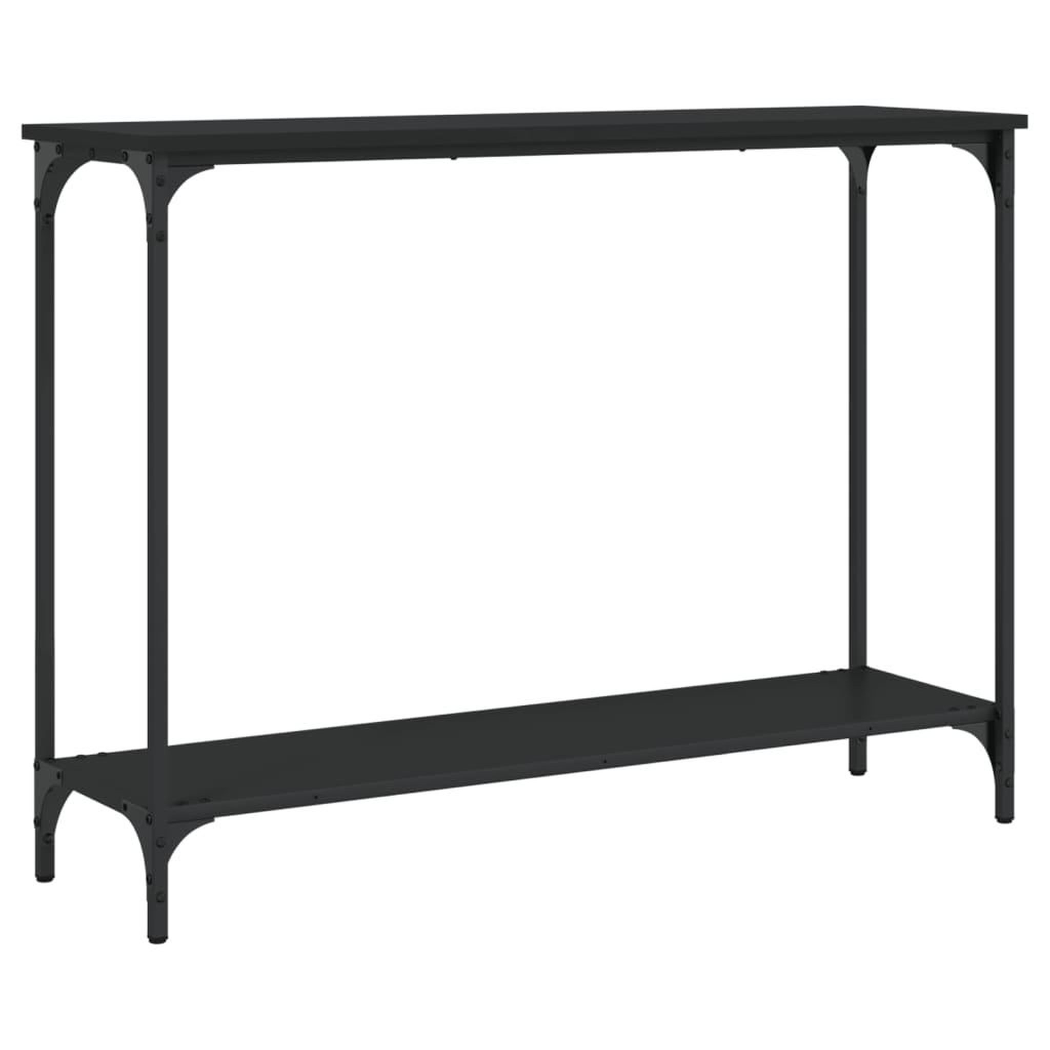Voir la diapositive 2 : VIDAXL Table console noir 101x30,5x75 cm bois d'ingenierie