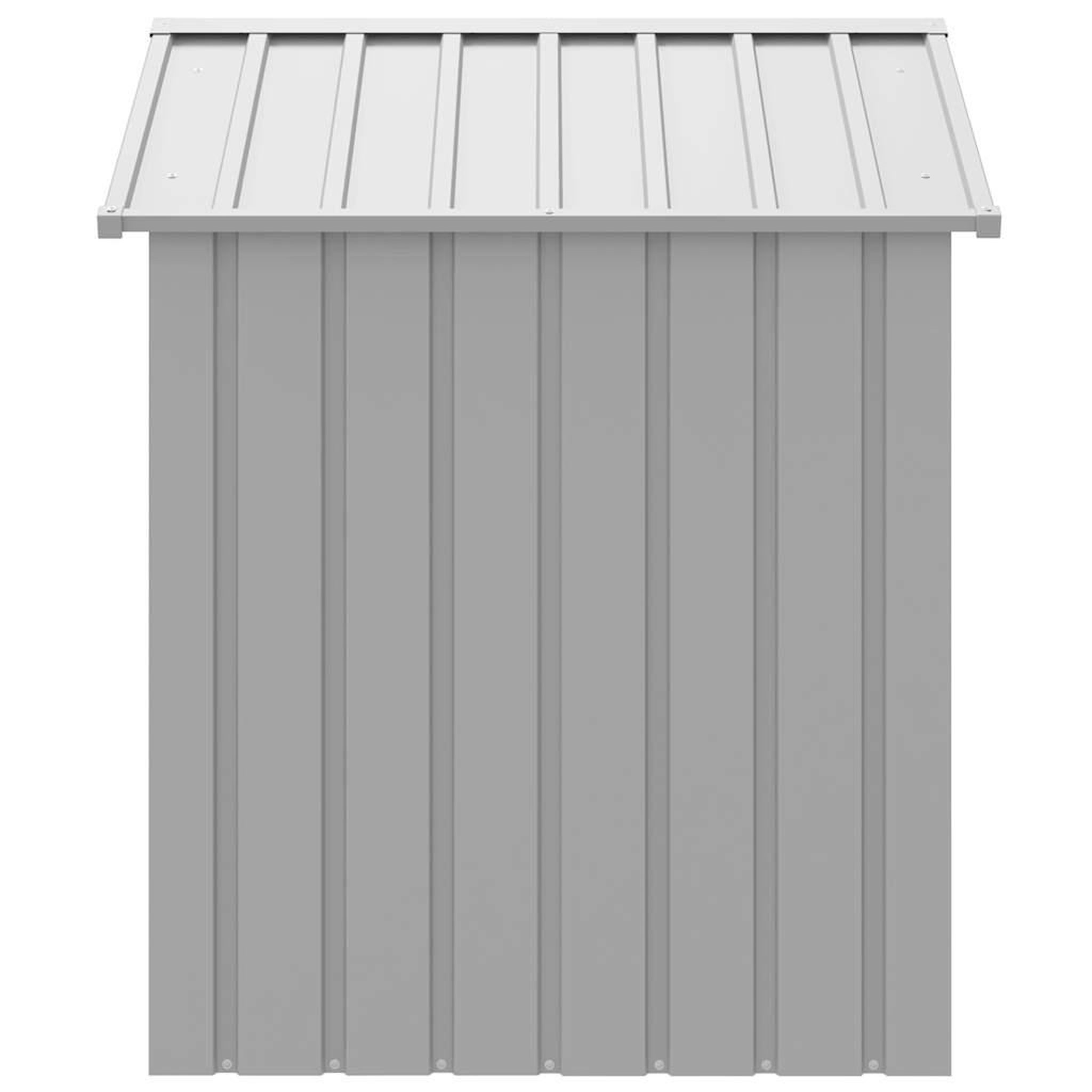 Voir la diapositive 4 : VIDAXL Niche pour chien avec toit gris clair acier galvanise