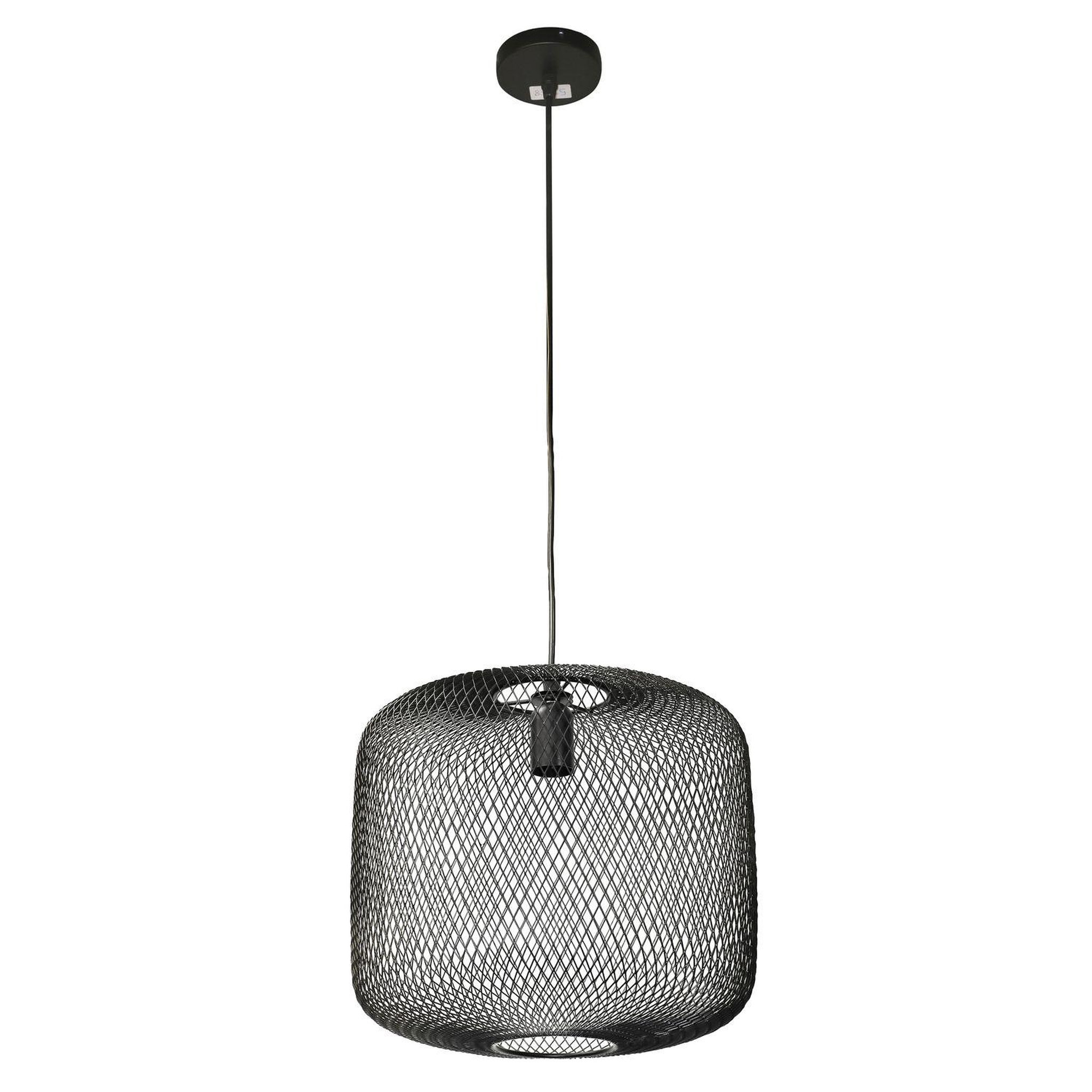 DIVERS Plafonnier design industriel en métal spirit - h. 115 cm - noir