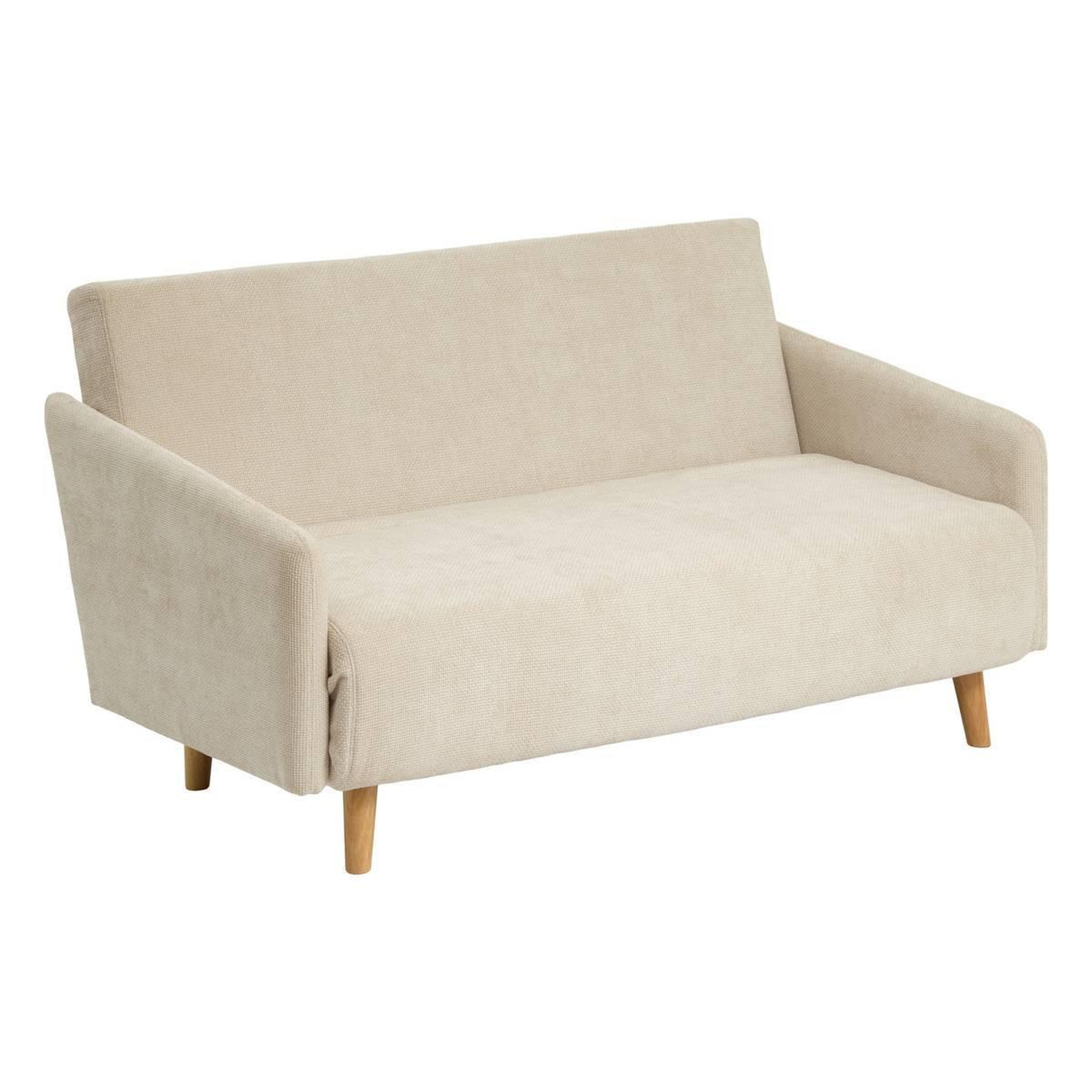 Voir la diapositive 2 : Paris Prix Canapé convertible 2 places  milo  155cm ivoire