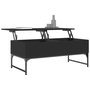 Voir la diapositive 4 : VIDAXL Table basse noir 100x50x40 cm bois d'ingenierie et metal