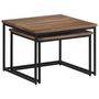 Voir la diapositive 2 : VIDAXL Tables basses gigognes 2 pcs bois massif de teck
