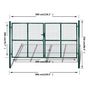 Voir la diapositive 6 : VIDAXL Portail de Cloture en Grillage Galvanisee 289 x 200 cm / 306 x 250 cm