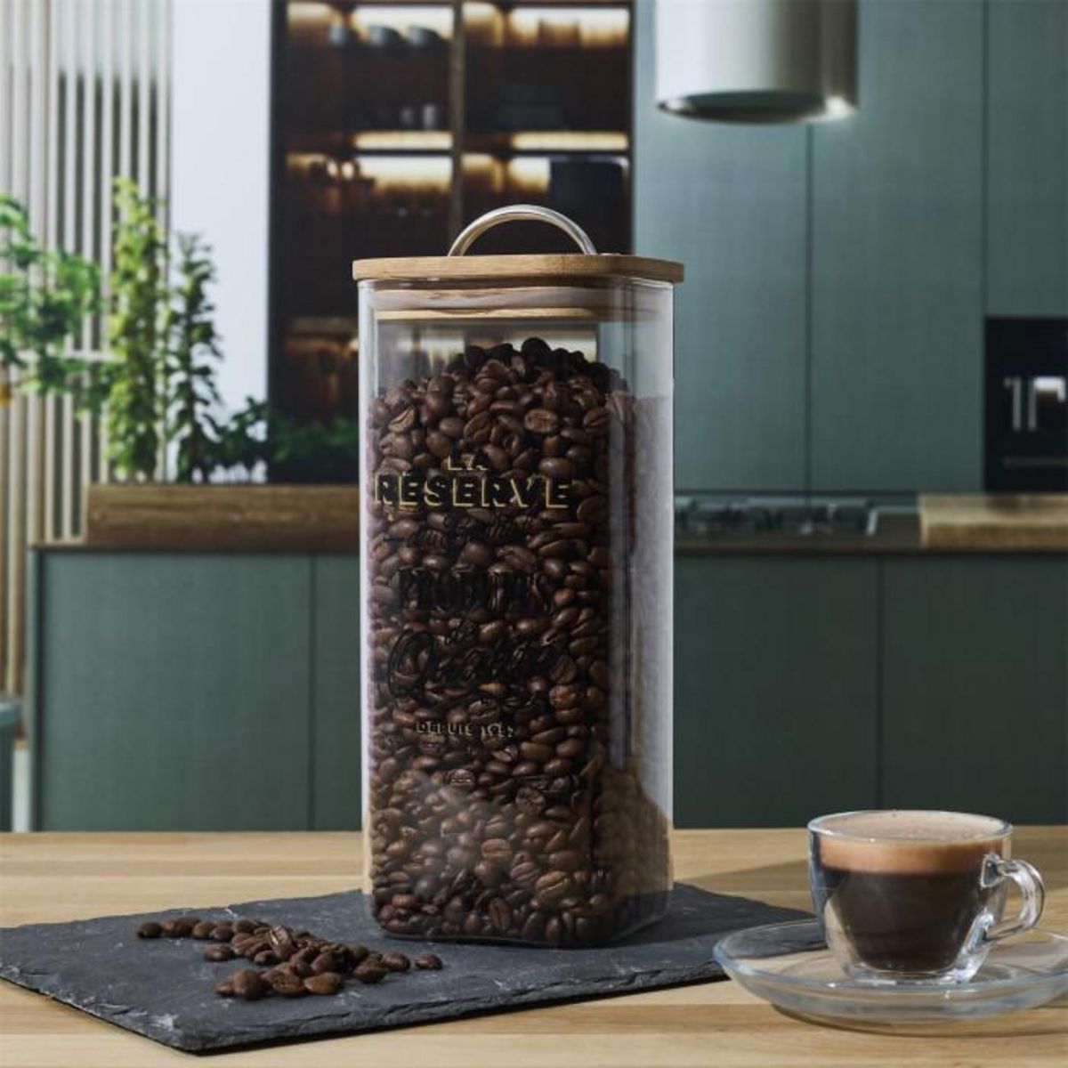 Paris Prix Bocal de Conservation en Verre  Bistrot  1,5L Transparent