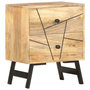 Voir la diapositive 1 : VIDAXL Table de chevet 40x30x50 cm Bois de manguier massif