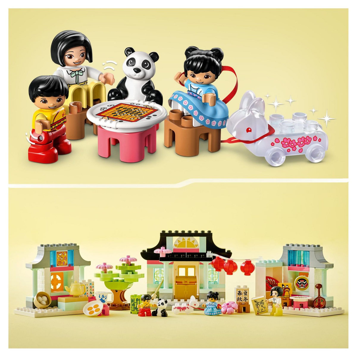 LEGO Duplo Ma ville 10411 Découvrir la culture chinoise, Jouet Éducatif, avec Figurine Panda, et Briques