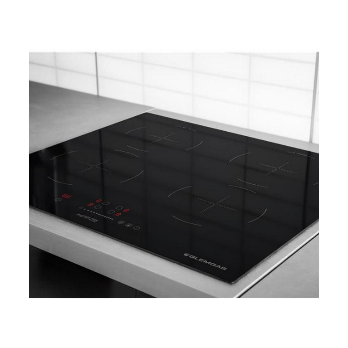 Glem Plaque de cuisson induction 60cm 4 feux 7200w - GTI640SL