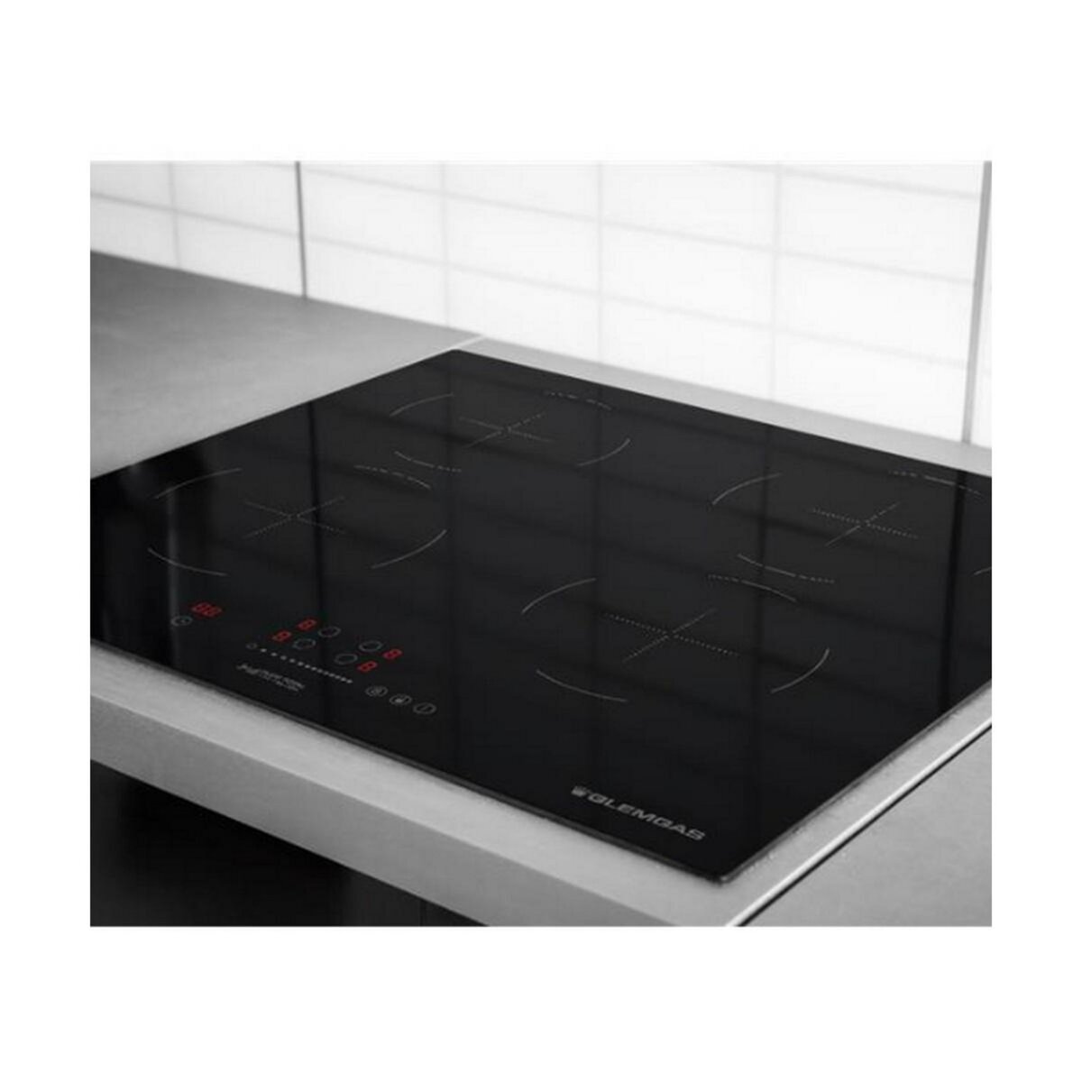 Glem Plaque de cuisson induction 60cm 4 feux 7200w - GTI640SL