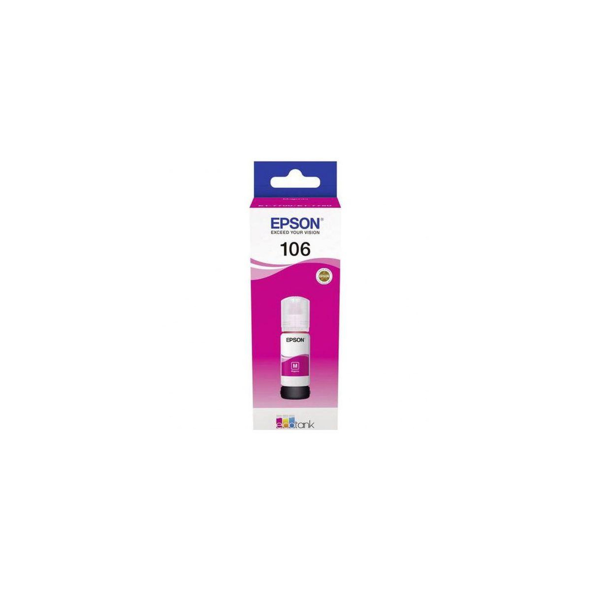 Epson Cartouche d'encre bouteille d'encre ecotank 106 magenta photo - c13t00r340