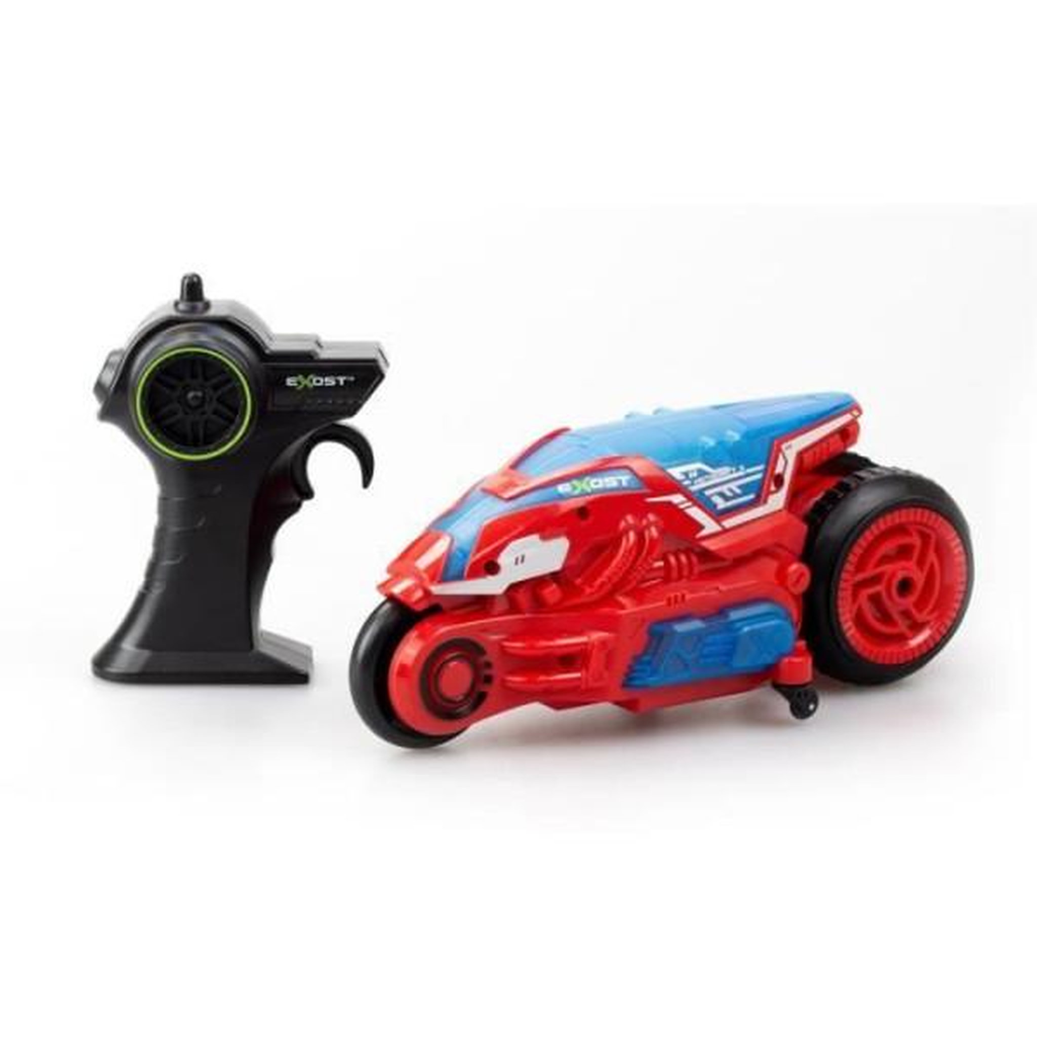 SILVERLIT Moto télécommandée - EXOST - MOTODRIFT X LED 24 Ghz - 1:18 - Rouge - 23 cm - Des 5 ans