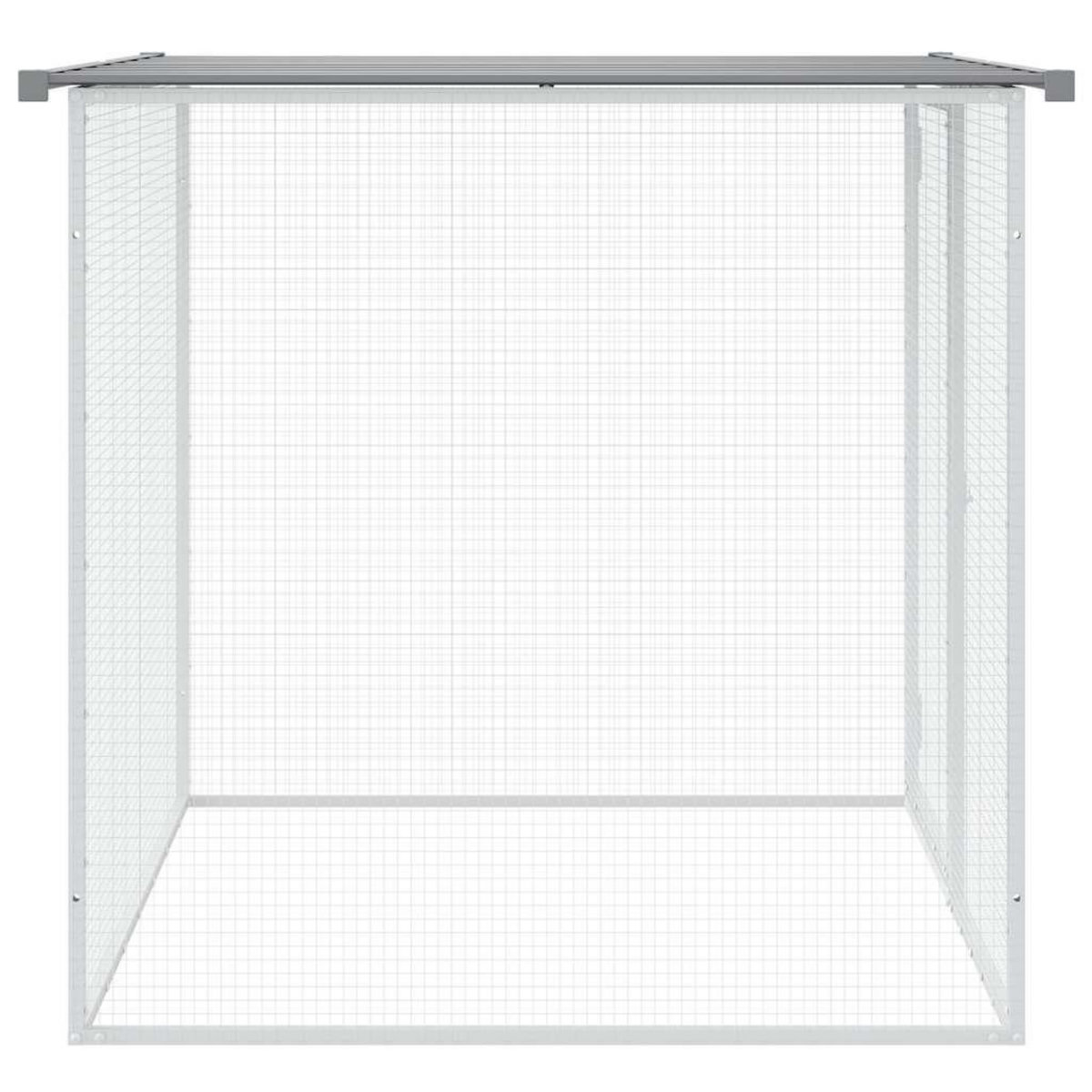 VIDAXL Poulailler avec toit gris clair 103x98x90 cm acier galvanise