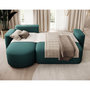 Voir la diapositive 2 : BEST MOBILIER Sam - canapé d'angle gauche 4 places convertible avec coffre en tissu