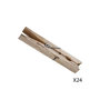 Voir la diapositive 2 : B BASIC & CO Lot de 24 Pinces à Linge  Bois  9cm Naturel