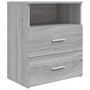 Voir la diapositive 2 : VIDAXL Table de chevet Sonoma gris 50x32x60 cm