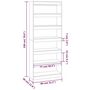 Voir la diapositive 6 : VIDAXL Bibliotheque/Separateur de piece blanc bois d'ingenierie