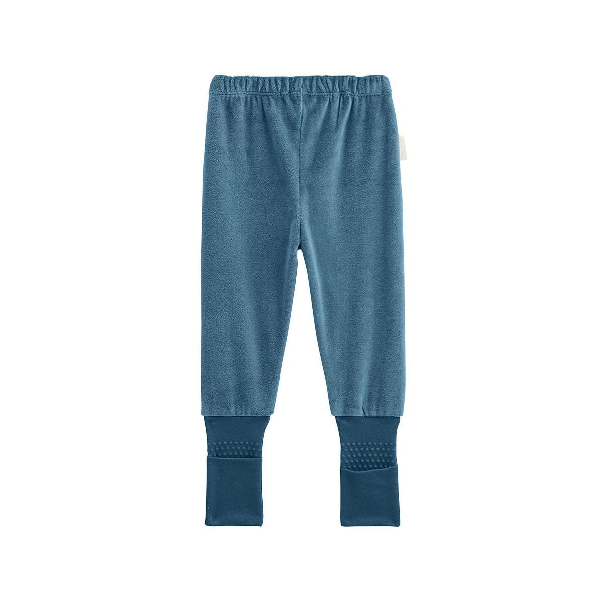 Petit Béguin Pyjama enfant 2 pièces en velours avec pieds retroussables Tao