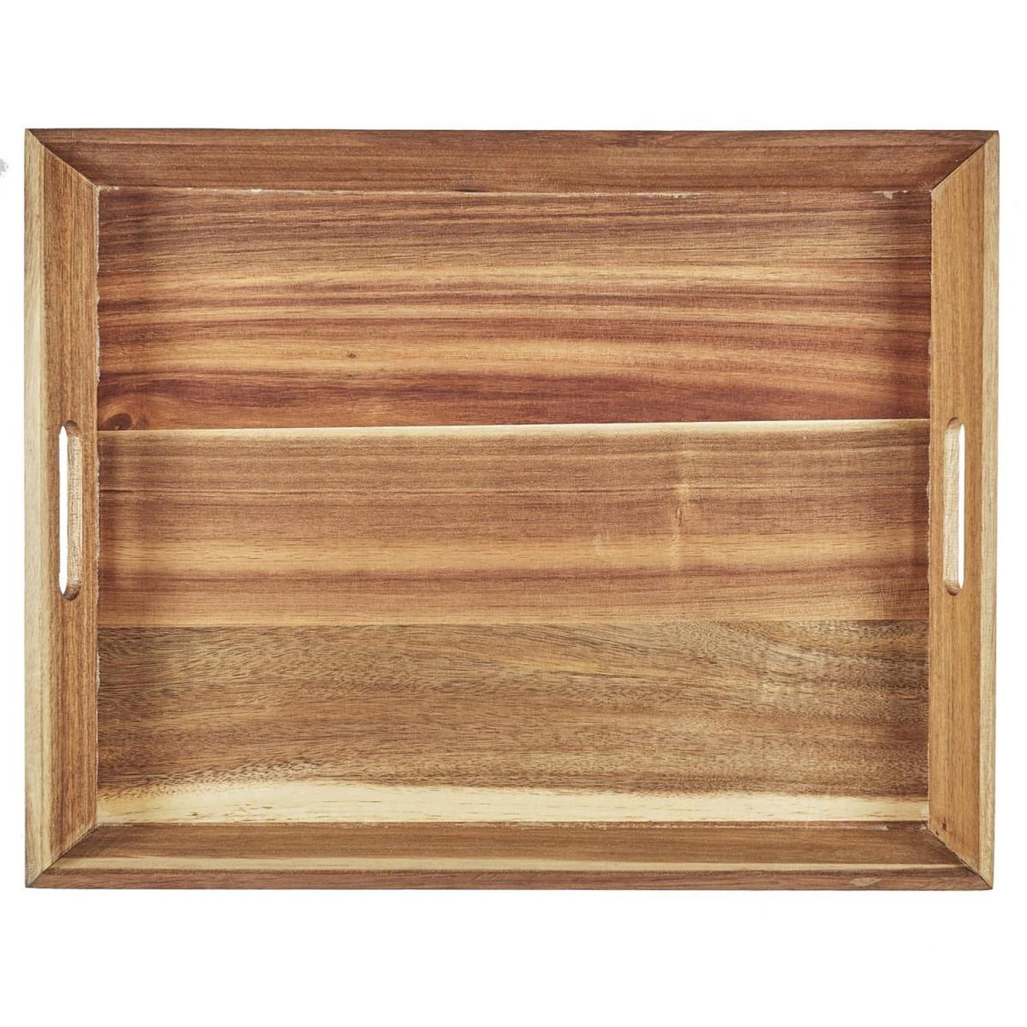 Voir la diapositive 3 : The Home Deco Factory Plateau de service en bois  acacia  42cm marron