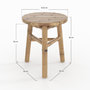 Voir la diapositive 4 : Rendez vous déco Tabouret de jardin en bambou H38 cm-Eli