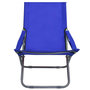 Voir la diapositive 2 : VIDAXL Chaises pliables de plage lot de 2 Tissu Bleu