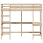 Voir la diapositive 4 : VIDAXL Lit superpose avec bureau 90x200 cm bois de pin massif