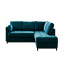 Voir la diapositive 1 : LISA DESIGN Anna - canapé d'angle droit - 5 places - convertible - en velours