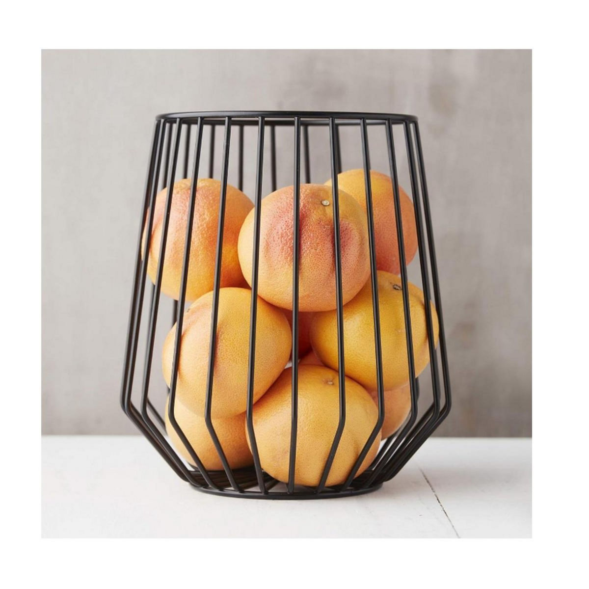 point virgule Panier à fruits et légumes en fil métal noir - PV-CHR-3052